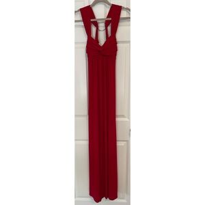 Floor Length Red Gown